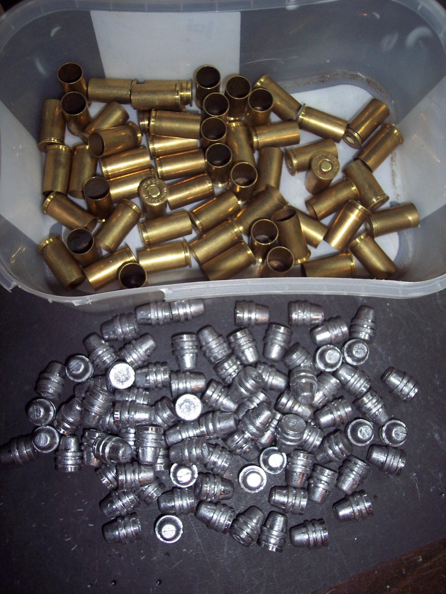 Hülsen+Geschosse Chamelot 11mm Revolver ( M1892 MAS Gras Bertier MP40 44 38 MG42 34 81P08 38 )) – Bild 1