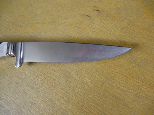 Puma Messer - Jagdnicker GNICKER - Nr. 11 3596 - Griffschalen aus Hirschhorn - Lederscheide - in OVP – Bild 5