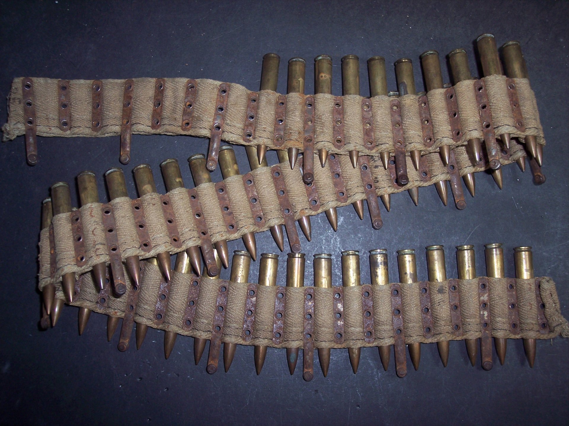 DEKO MG-STOFF-Gurt WWI WK1 8x57 Wehrmacht MG08/15 34 42 (MP40 MG34 42 K98 P08 PPK Mauser Walther) – Bild 1