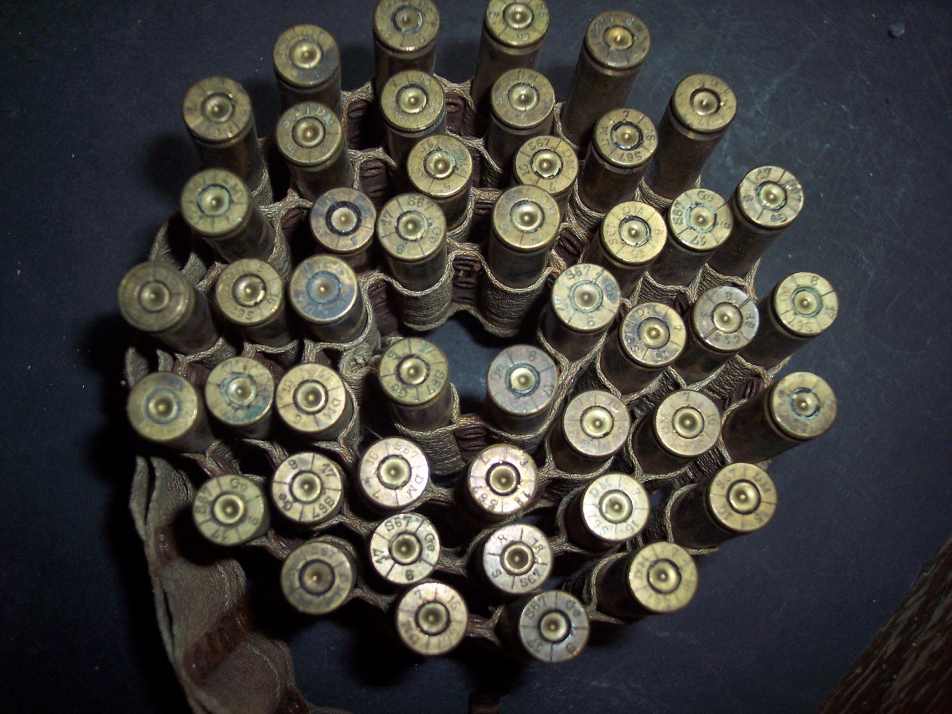 DEKO MG-STOFF-Gurt WWI WK1 8x57 Wehrmacht MG08/15 34 42 (MP40 MG34 42 K98 P08 PPK Mauser Walther) – Bild 2