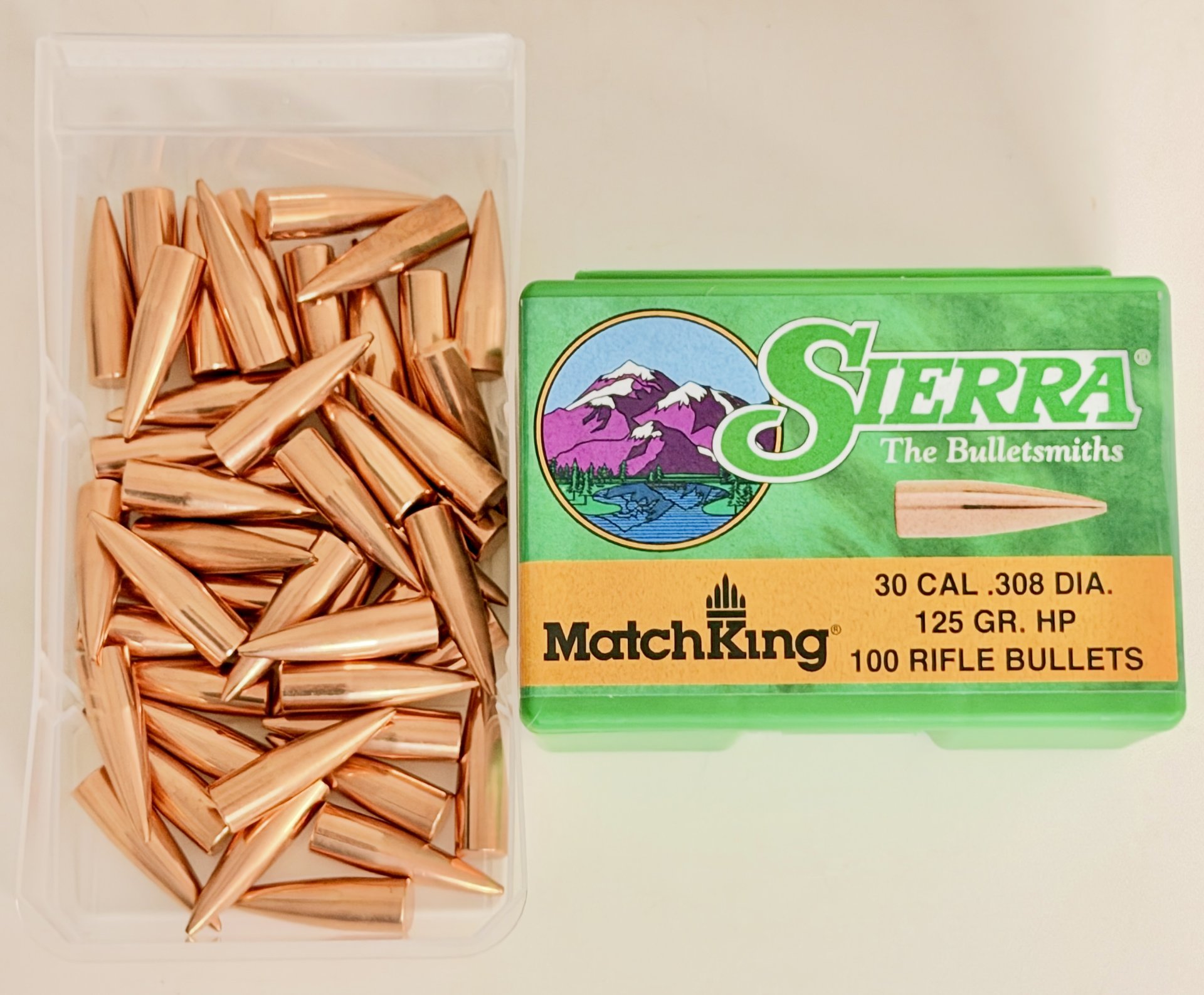 Sierra Match King HP 125gr. 308Win. 148 Stück Neu, Keine Versandkosten – Bild 1