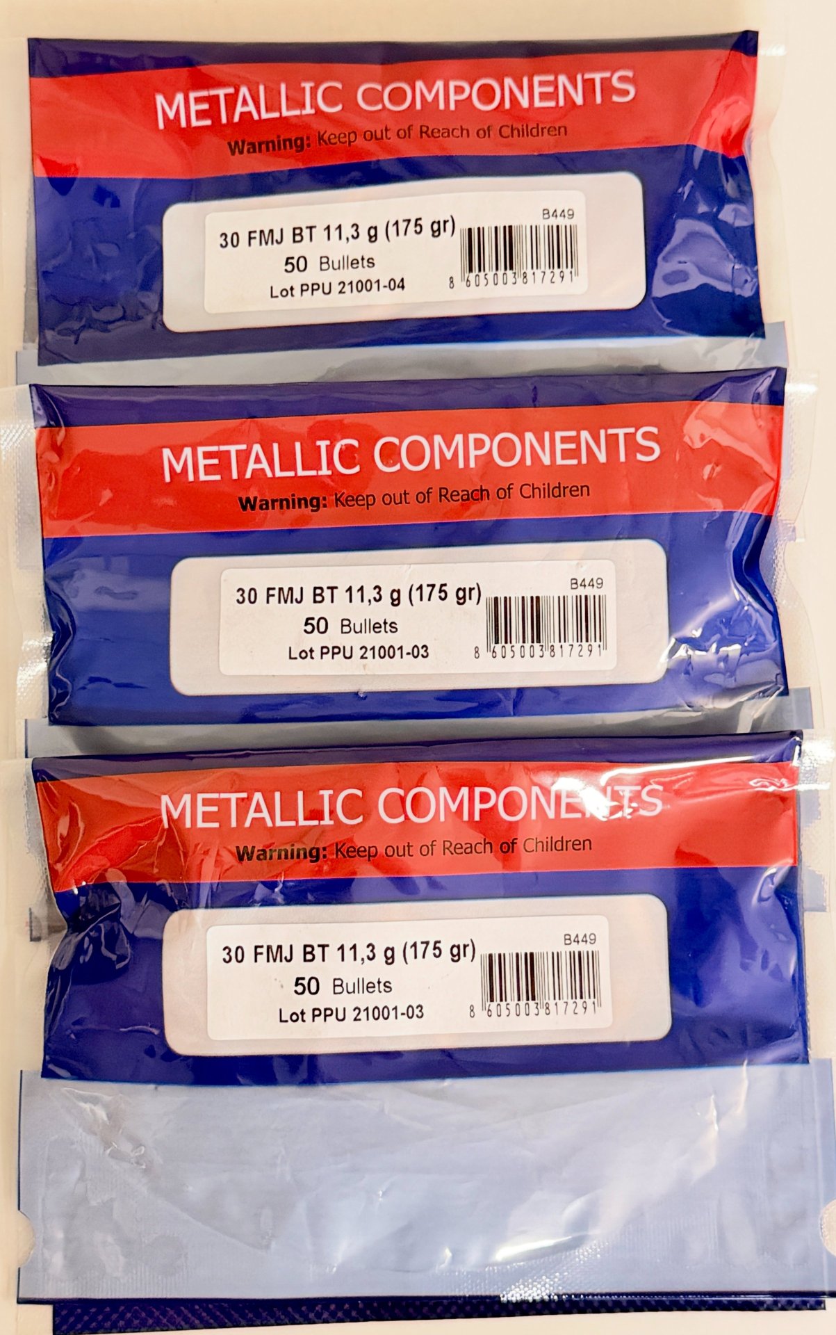 175 Neue PPU 175gr Geschosse FMJ BT 308Win. Keine Versandkosten – Bild 1