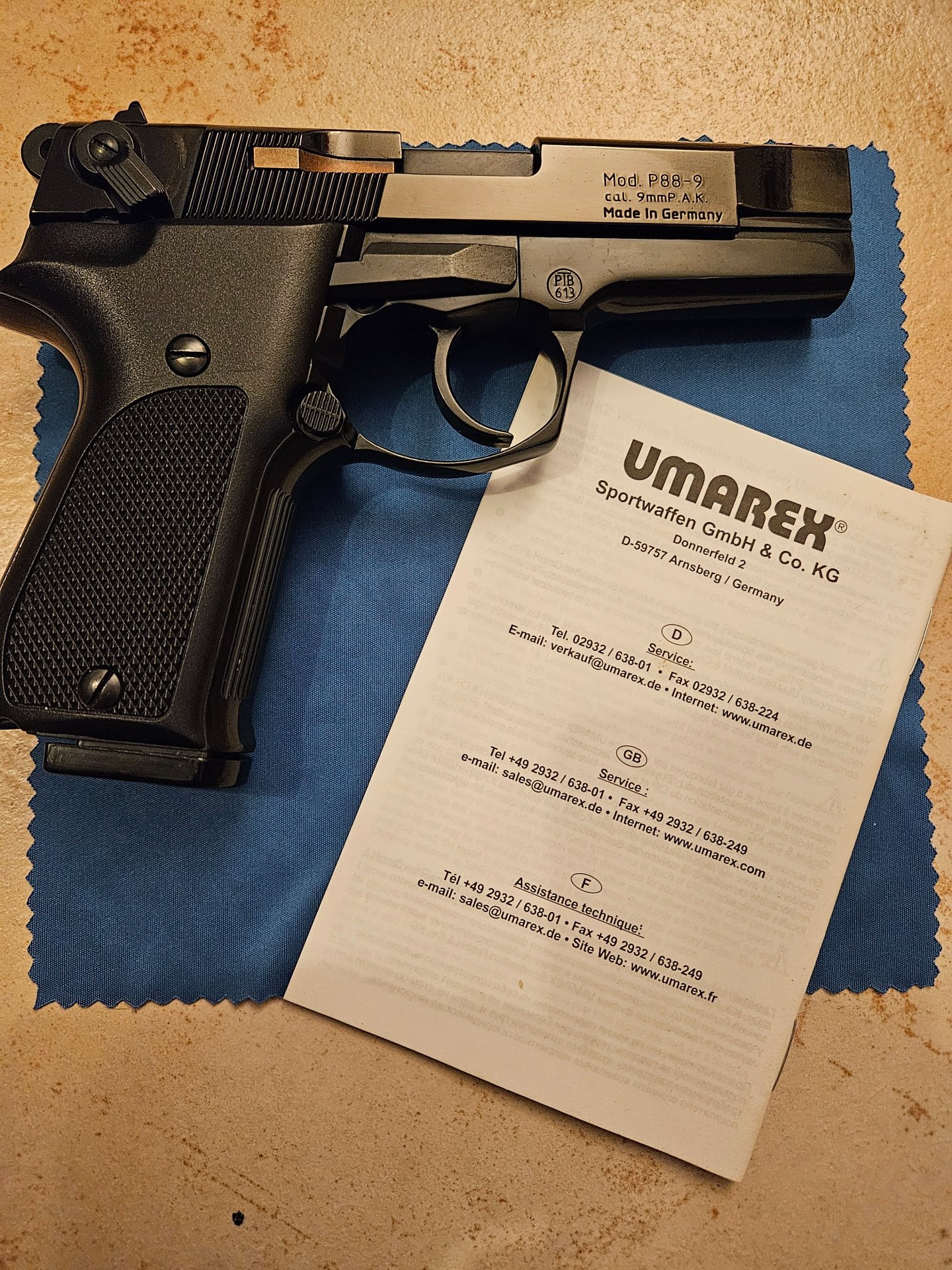 WALTHER P88 COMPACT 9MM Schreckschuss, sehr guter Zustand!!!! – Bild 2