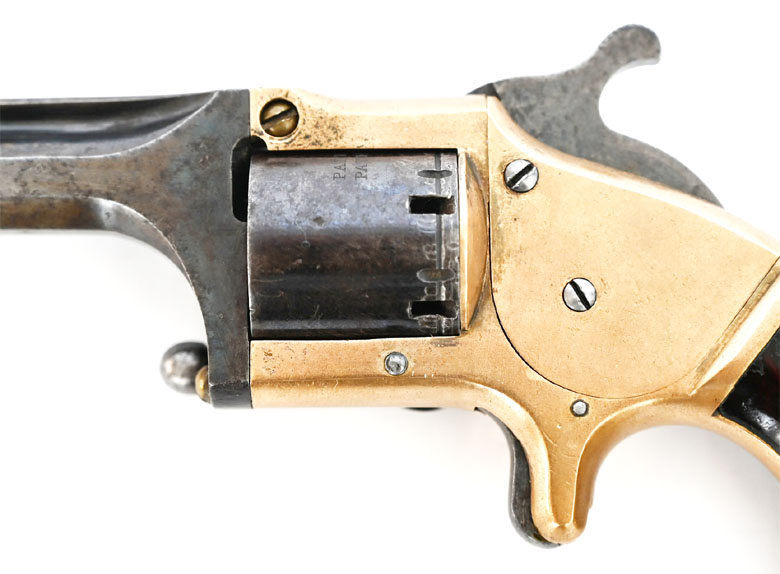 Connecticut Revolver Single Action Front Loading Pocket, Kaliber .28, Sammlerwaffe im Originalzust. – Bild 4