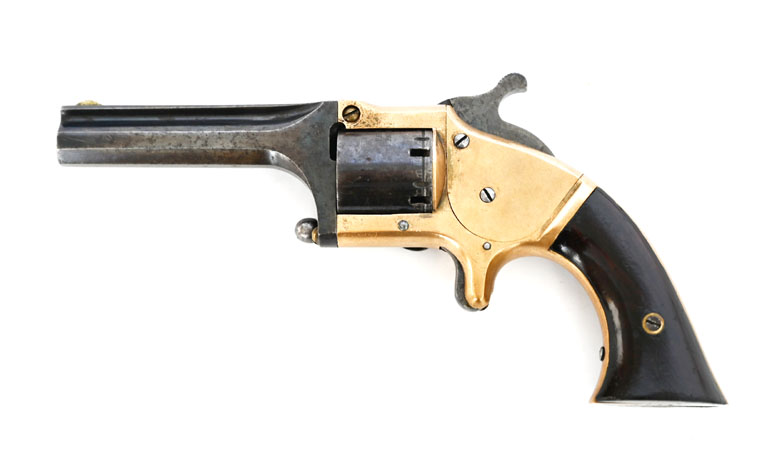 Connecticut Revolver Single Action Front Loading Pocket, Kaliber .28, Sammlerwaffe im Originalzust. – Bild 2