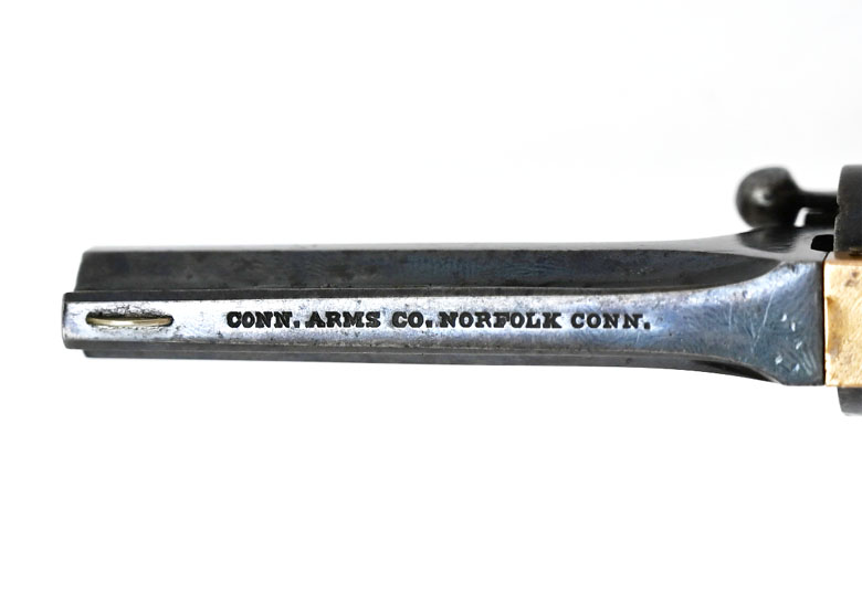 Connecticut Revolver Single Action Front Loading Pocket, Kaliber .28, Sammlerwaffe im Originalzust. – Bild 3