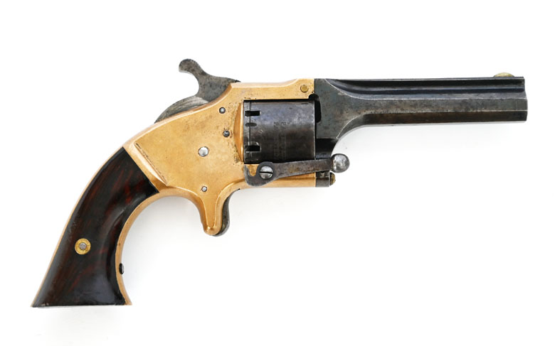 Connecticut Revolver Single Action Front Loading Pocket, Kaliber .28, Sammlerwaffe im Originalzust. – Bild 1