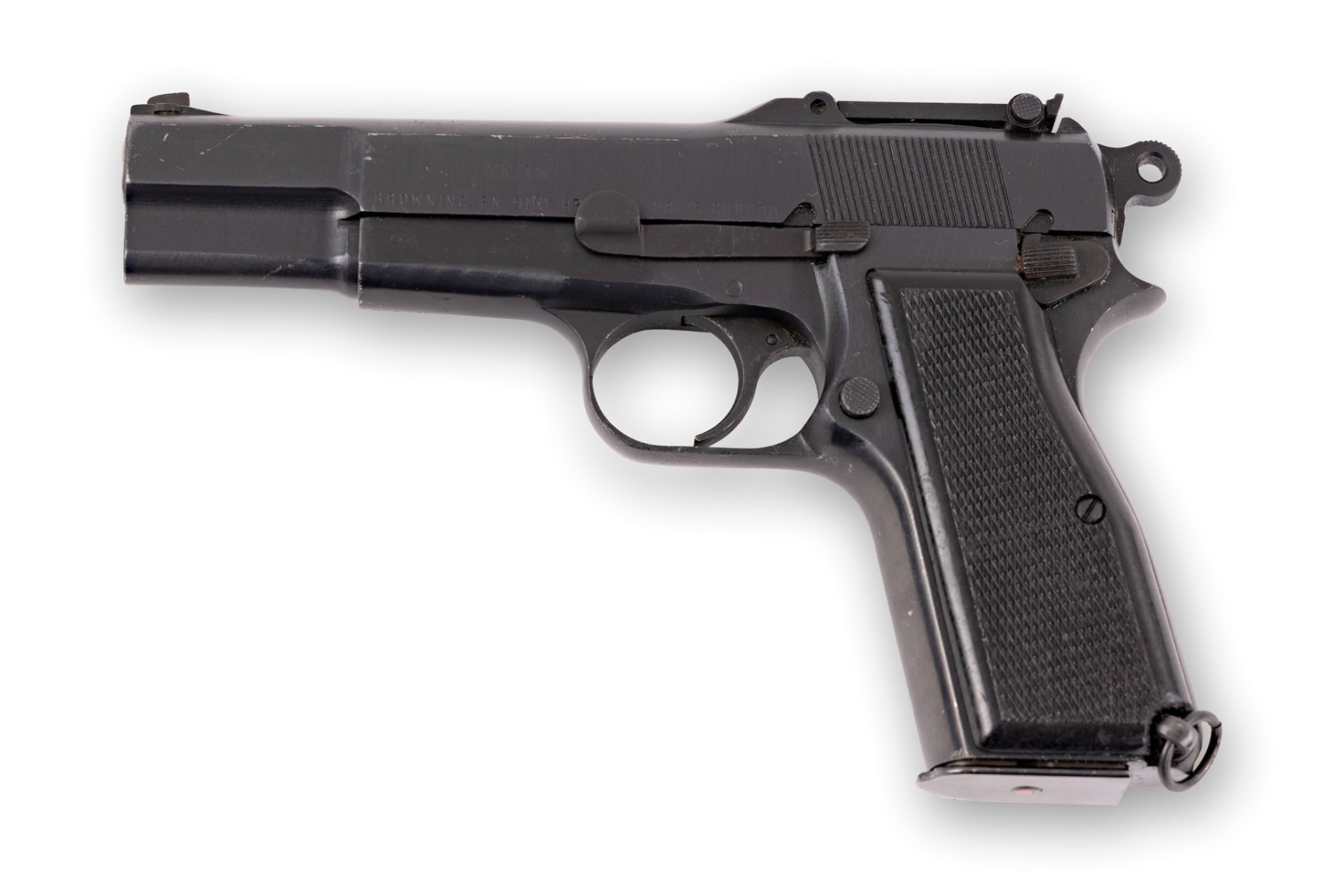Inglis FN Browning High Power HP No. 1 Mk I 9mm Luger mit Tangentenvisier – Bild 1