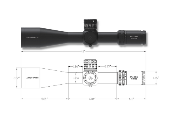 Arken EP5 7-35x56 GEN2 FFP MIL VPR beleuchtet, 34mm Mittelrohr Versand kostenlos – Bild 2