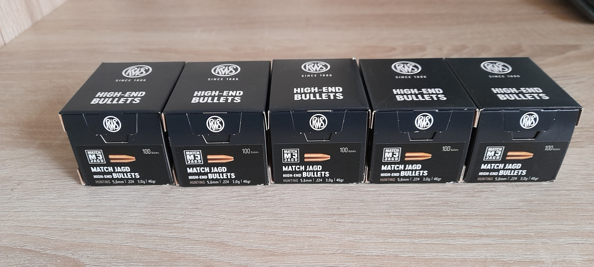 500 RWS MATCH JAGD Geschosse .224 3,0g / 46 gr. – Bild 1