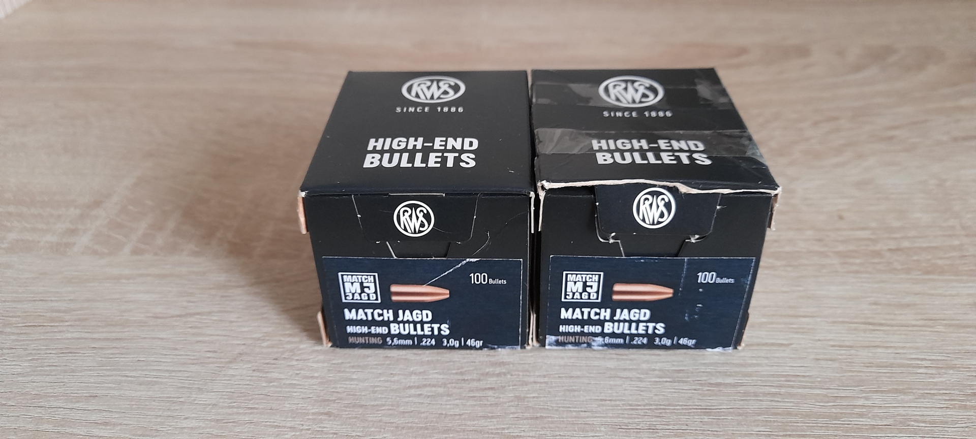 200 RWS MATCH JAGD Geschosse .224 3,0g / 46 gr. – Bild 1