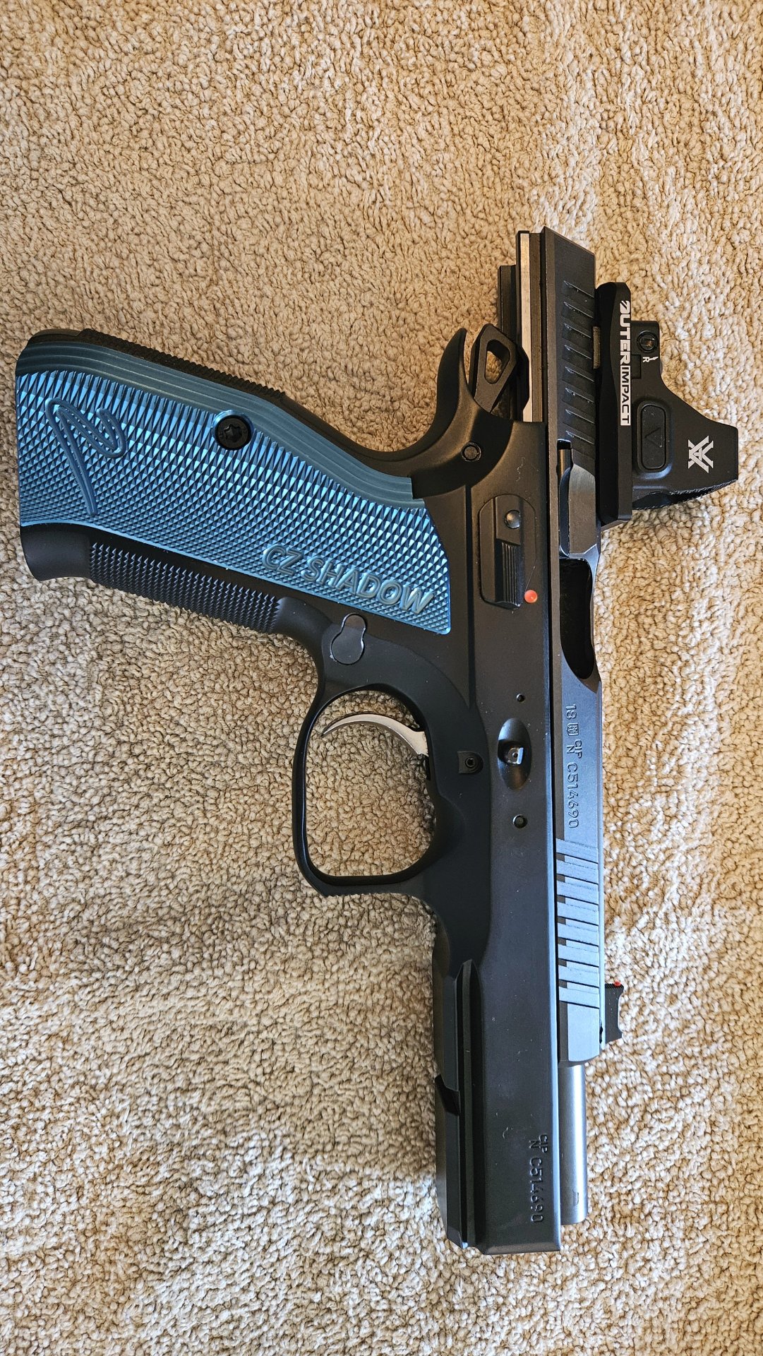 CZ 75 SP-01 Shadow 2 (9mm Luger) inkl. Vortex Red Dot & Montage – Top Zustand! – Bild 1