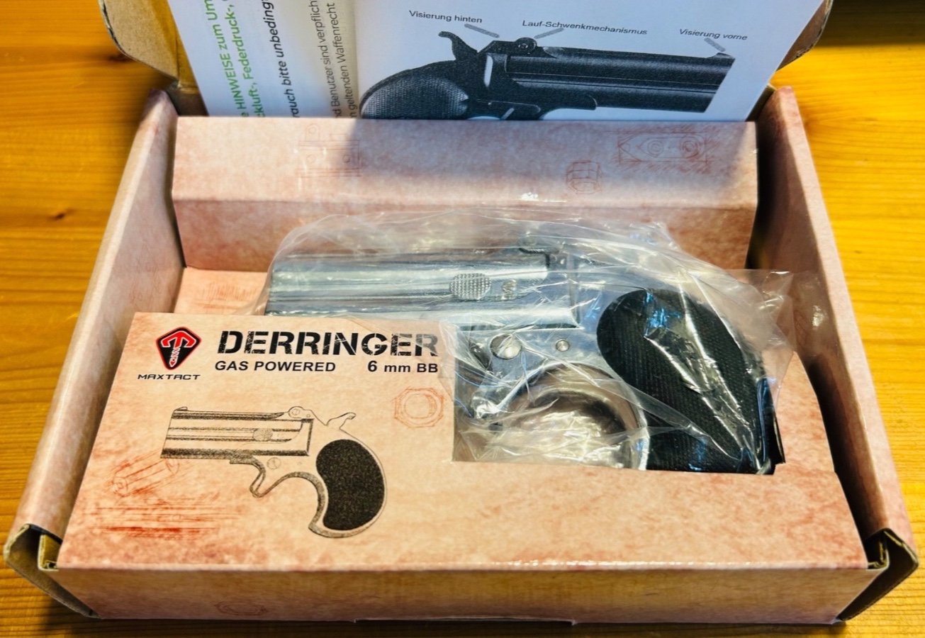 Neue MaxTact Derringer (<0,5J Gas NBB / 6mm BB) – Perfekt für LARP & Sammler – Bild 4