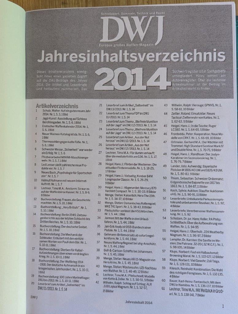 Fachzeitschrift DWJ (Deutsches Waffenjournal) – Bild 3
