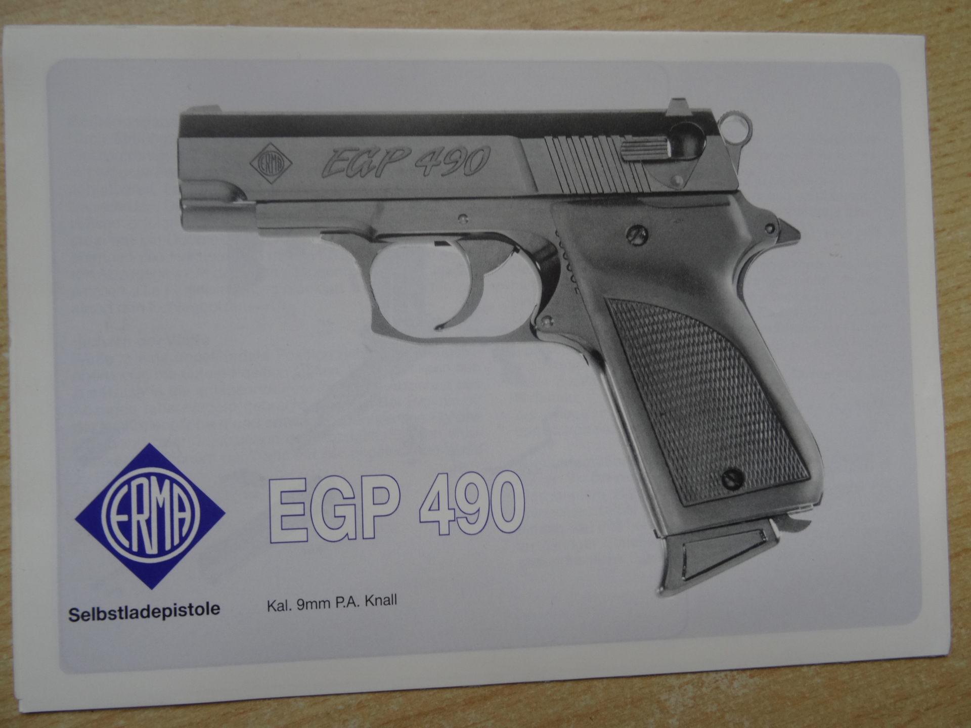 ERMA -EGP 490 Bedienungsanleitung komplett – Bild 1