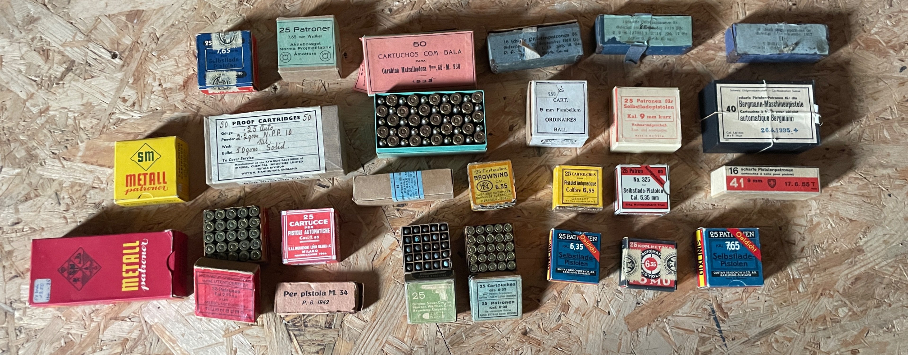 WK1 WK2 Munition viele verschlossene Schachteln – Bild 2