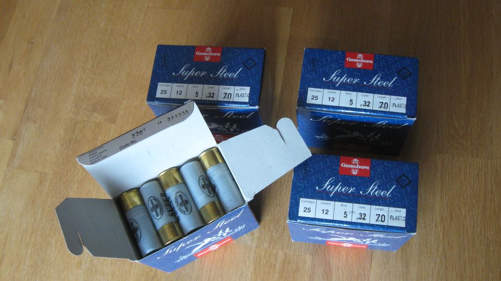 100 Patronen Gamebore Super Steel, 3mm, Kal. 12/70, OVP! – Bild 2