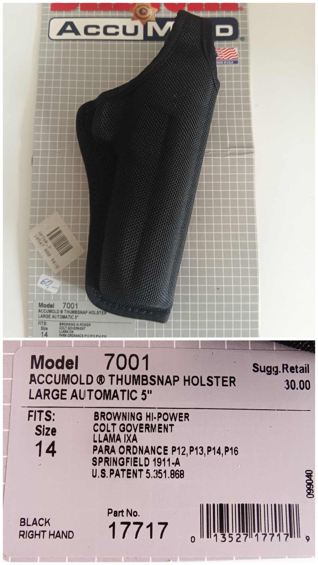 Holster Bianchi Accumold 7001 neuwertig – Bild 1