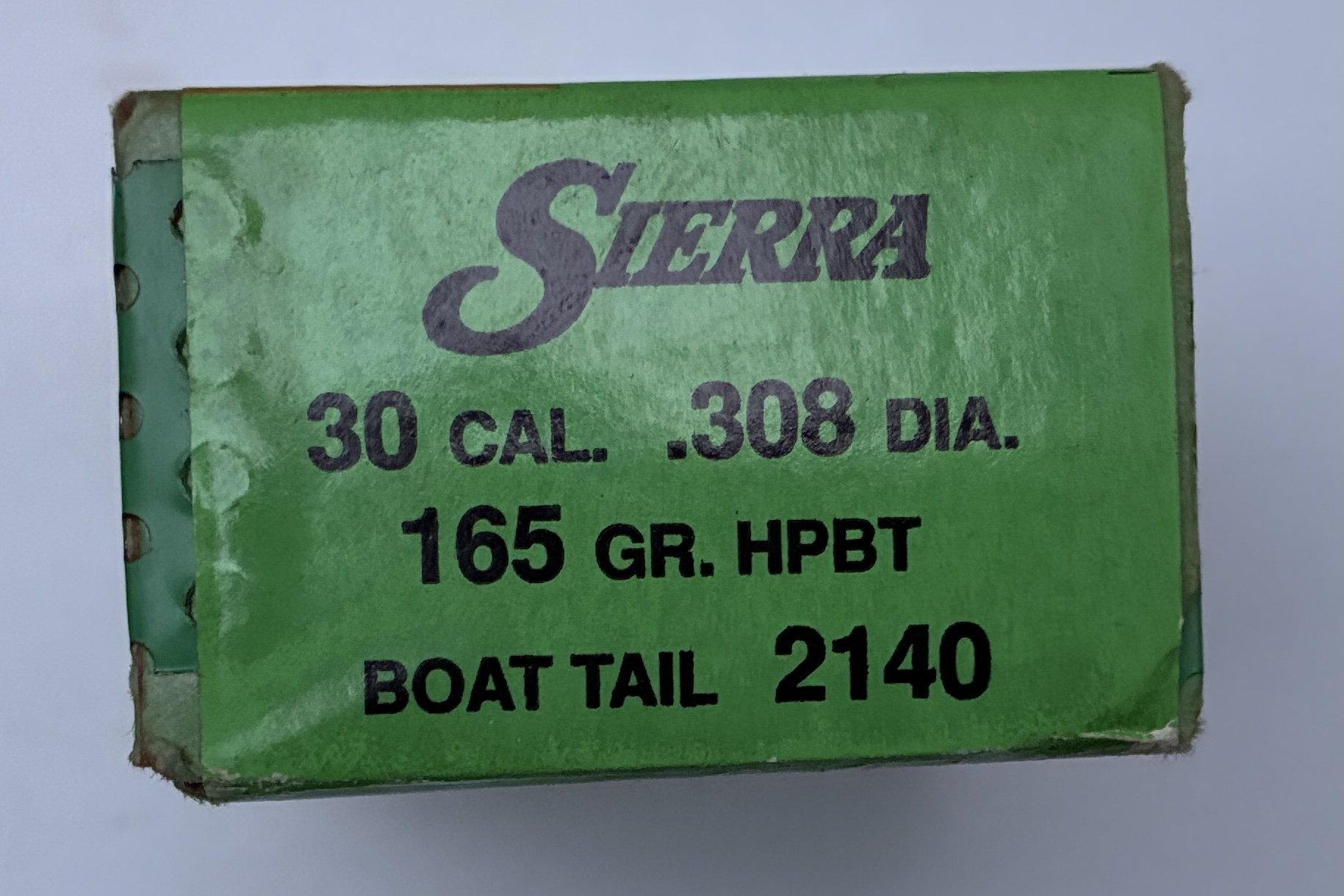 100 Stck Sierra Game King Geschosse, HPBT, .308 Dia, 165gr Gewicht, Nr 2140 – Bild 1