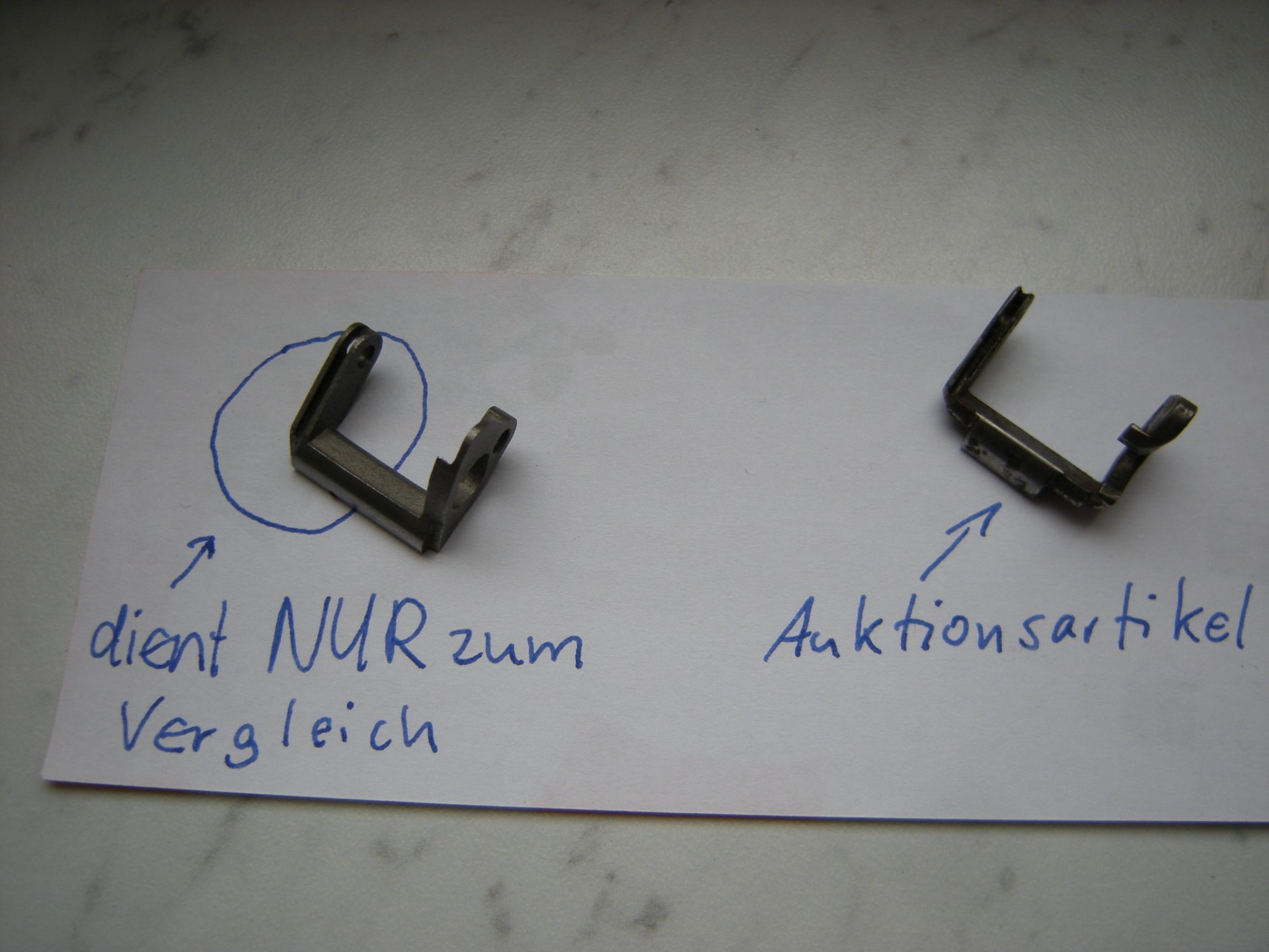 Walther P.38 Mod.HP WaA359 Spannstück früh 1939 / 1940 ac40 byf cyq Ersatzteil Hufeisen horseshoe – Bild 1