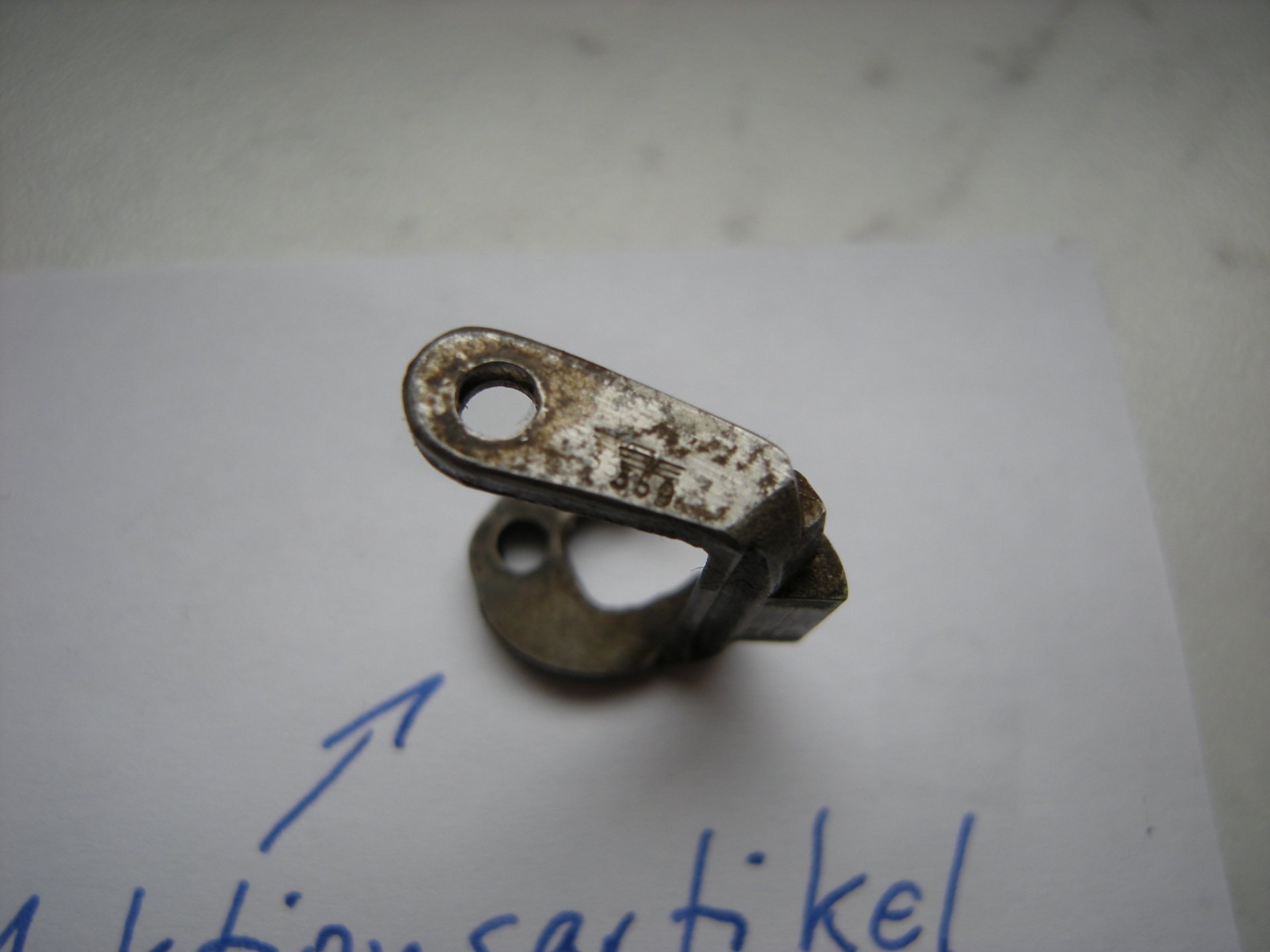 Walther P.38 Mod.HP WaA359 Spannstück früh 1939 / 1940 ac40 byf cyq Ersatzteil Hufeisen horseshoe – Bild 5