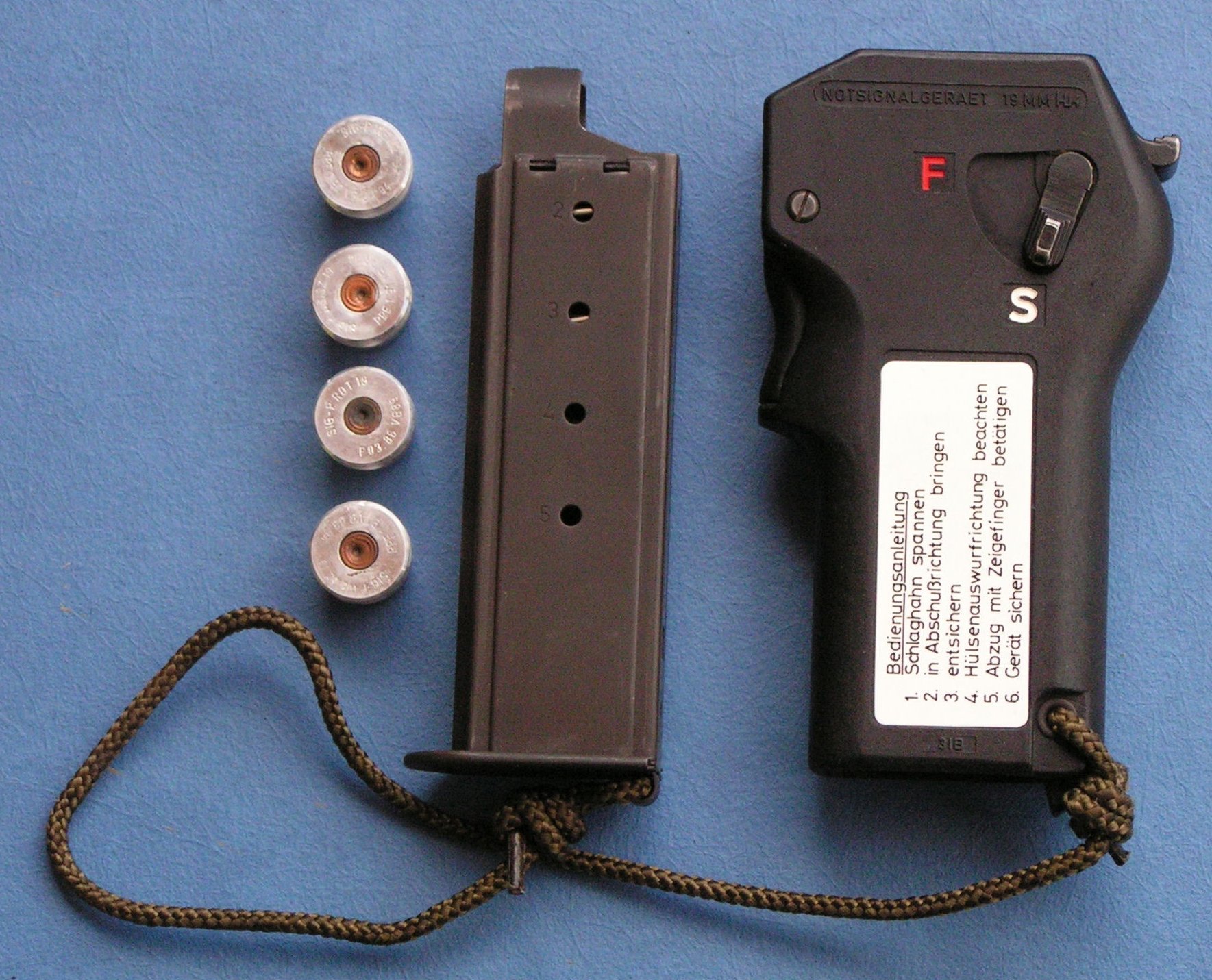 FHK Notsignalgerät 19x36mm HK Heckler & Koch BW Luftwaffe PTB416 – Bild 3