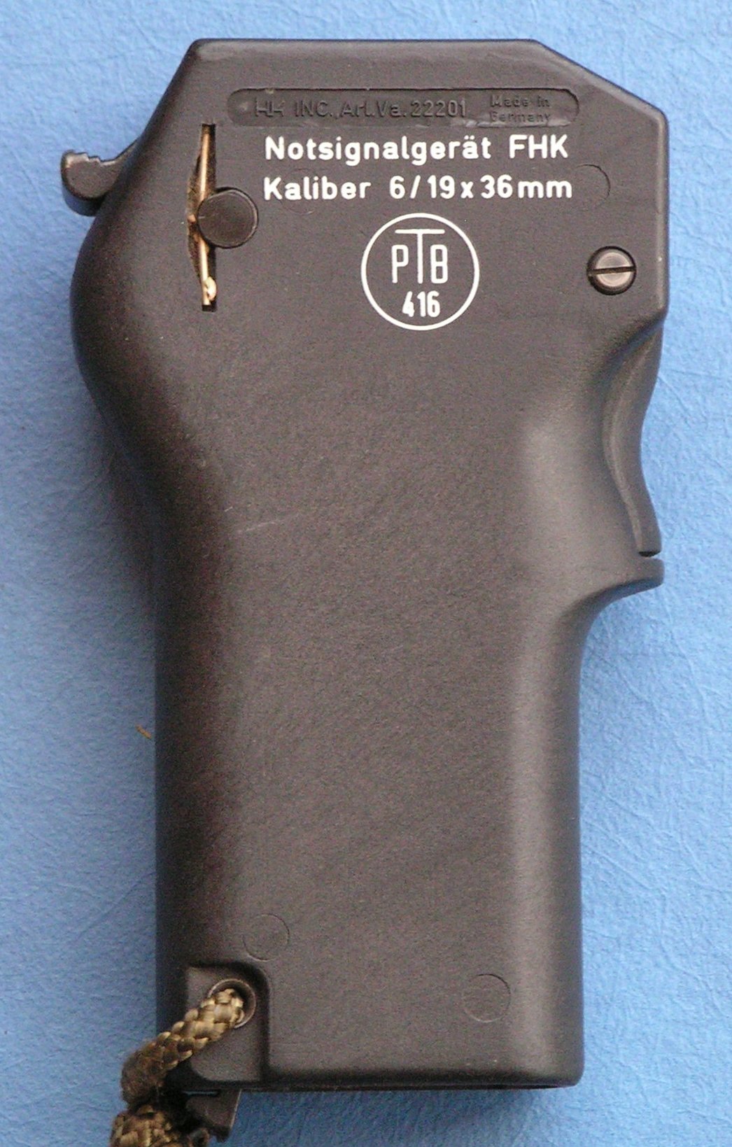 FHK Notsignalgerät 19x36mm HK Heckler & Koch BW Luftwaffe PTB416 – Bild 4
