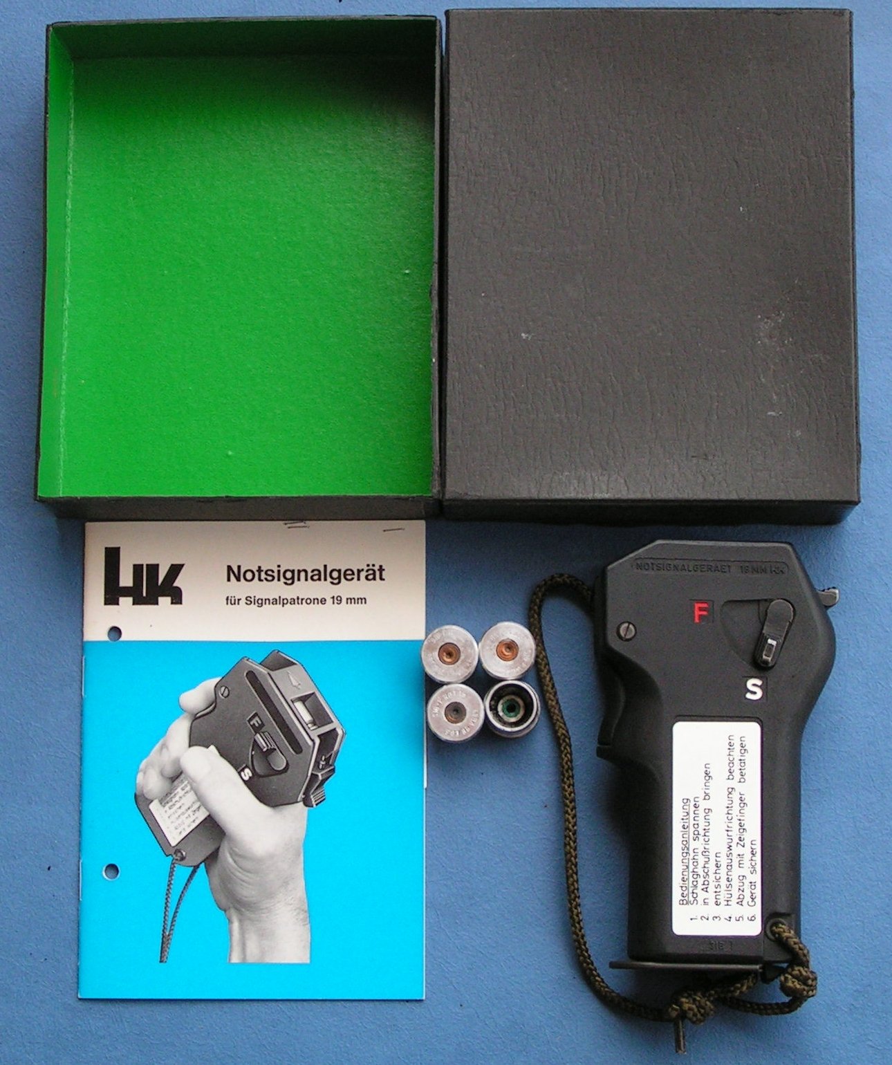 FHK Notsignalgerät 19x36mm HK Heckler & Koch BW Luftwaffe PTB416 – Bild 1
