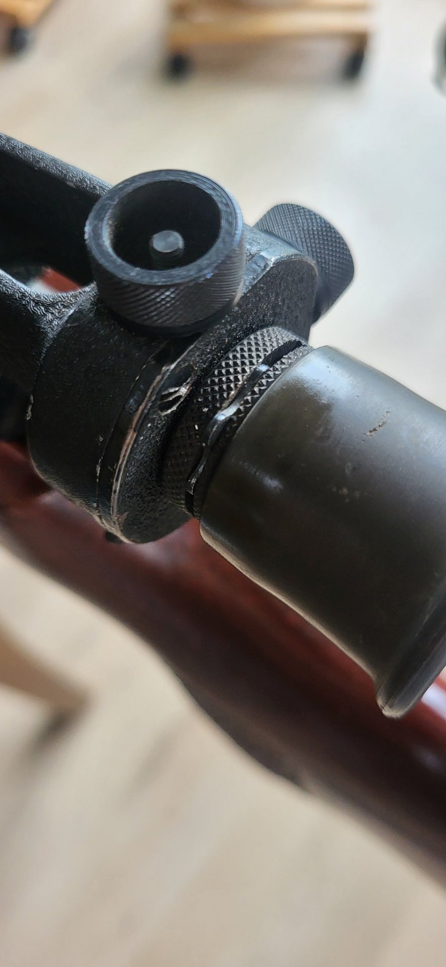Match- Luftgewehr Haenel Modell 311 DDR original Diopter Repetierspanner Schiebesicherung – Bild 3