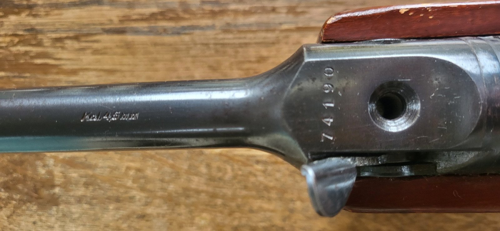 Match- Luftgewehr Haenel Modell 311 DDR original Diopter Repetierspanner Schiebesicherung – Bild 6