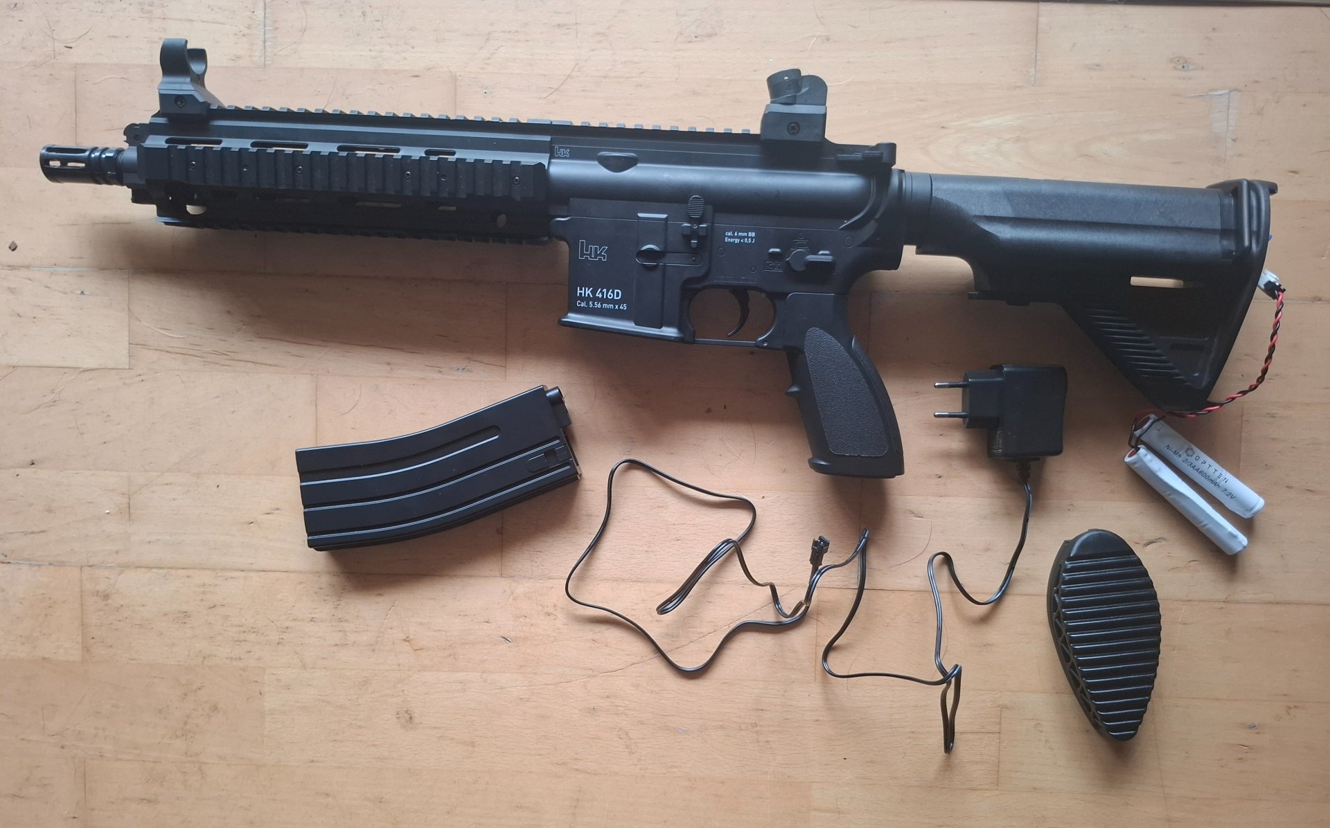 HK 416 D Airsoft AEG (<0,5 Joule) – Softair Set mit Akku & Ladegerät – Bild 2