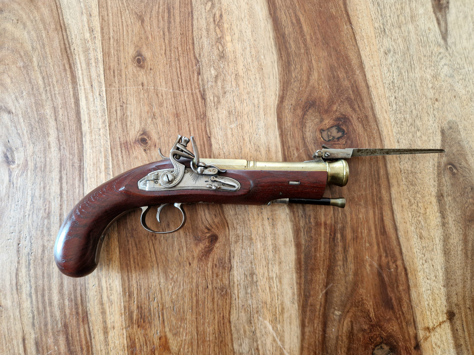 Vorderlader Kuriosität Bayonet Pistol Kal. 72 - Frei ab 18 Jahren Rarität – Bild 4