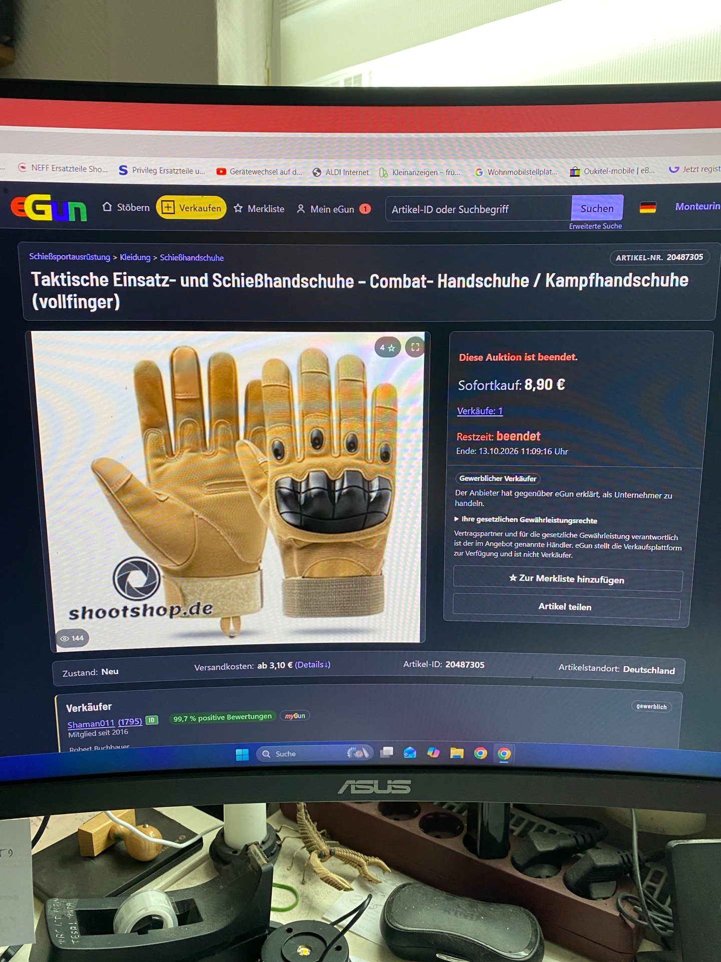 Schieß und taktische Handschuhe – Bild 1