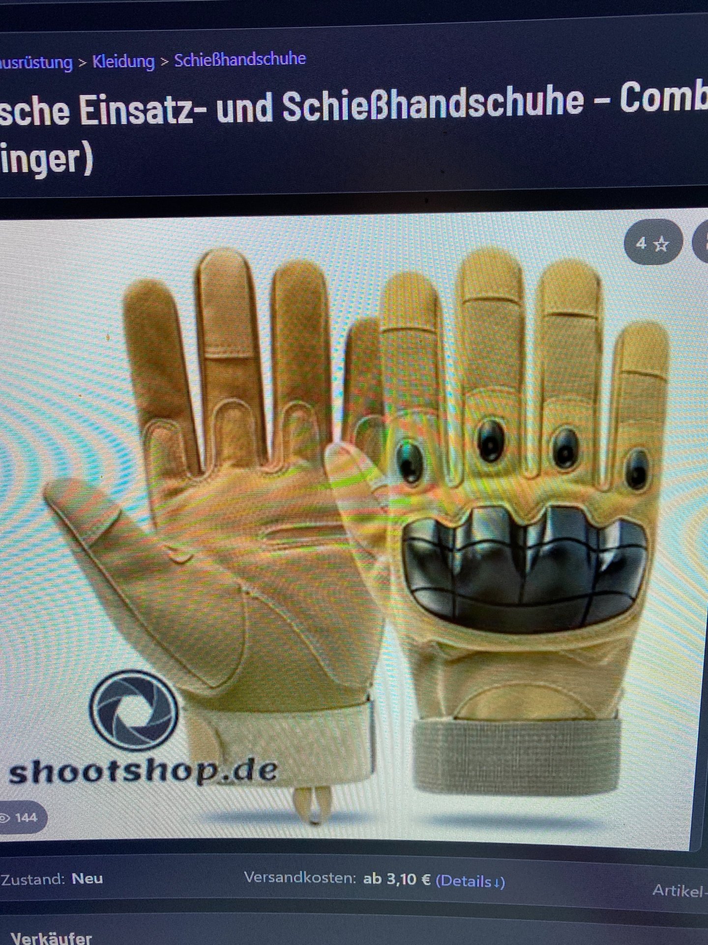 Schieß und taktische Handschuhe – Bild 2