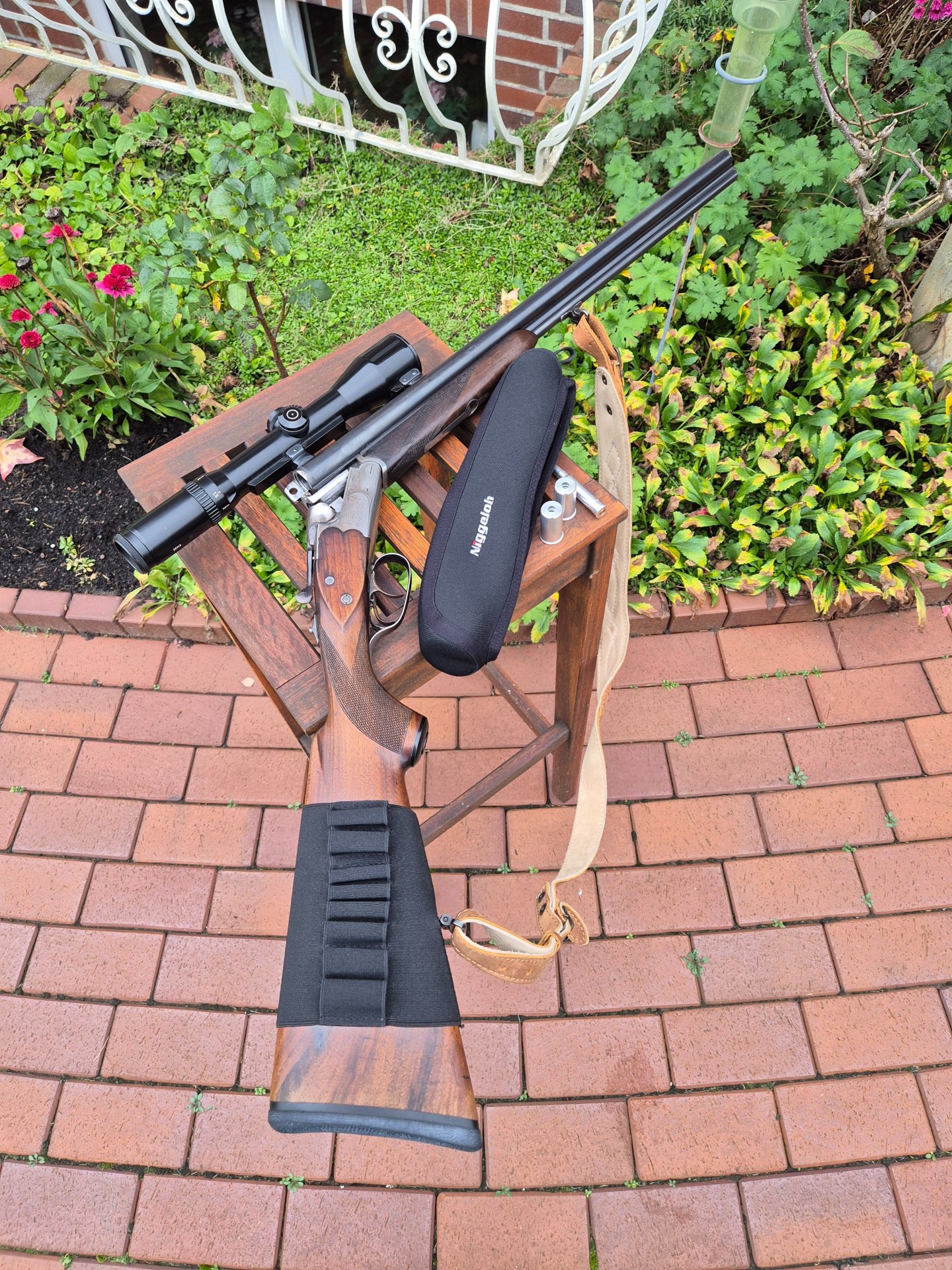 Sauer & Sohn Drilling 8x57 IRS mit Zubehör und Munition – Bild 1