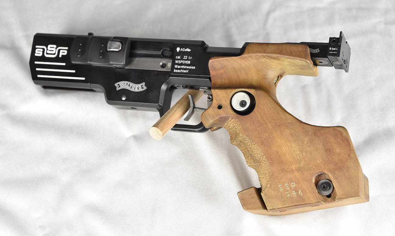 Walther SSP .22 l.r. - TOP Zustand! Matchgriff R/L, 2. Magazin NEU, Laufgewicht, Papiere – Bild 2