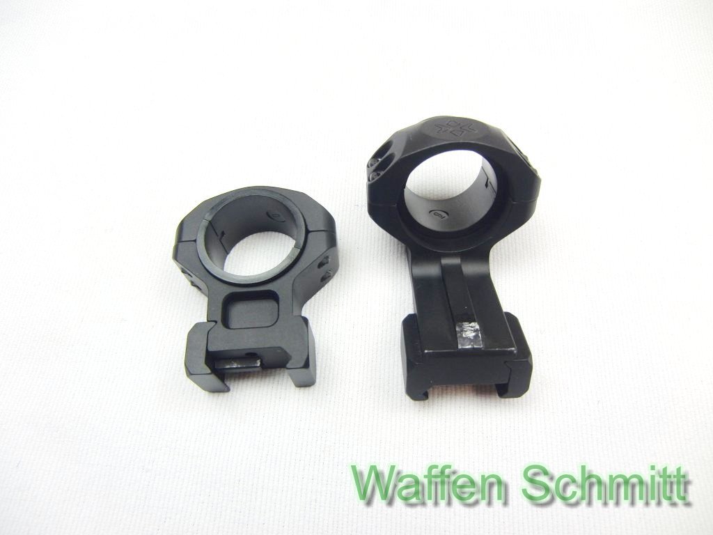 Aufkippmontage aus Alu mit Ringen 30mm und Einsätzen 25,4mm für Picatinnyschiene!!! – Bild 1