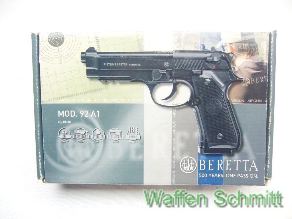 CO2 Pistole Beretta Mod.92 A1, Kaliber 4,5mm BBs. Im Originalkarton!!! – Bild 1
