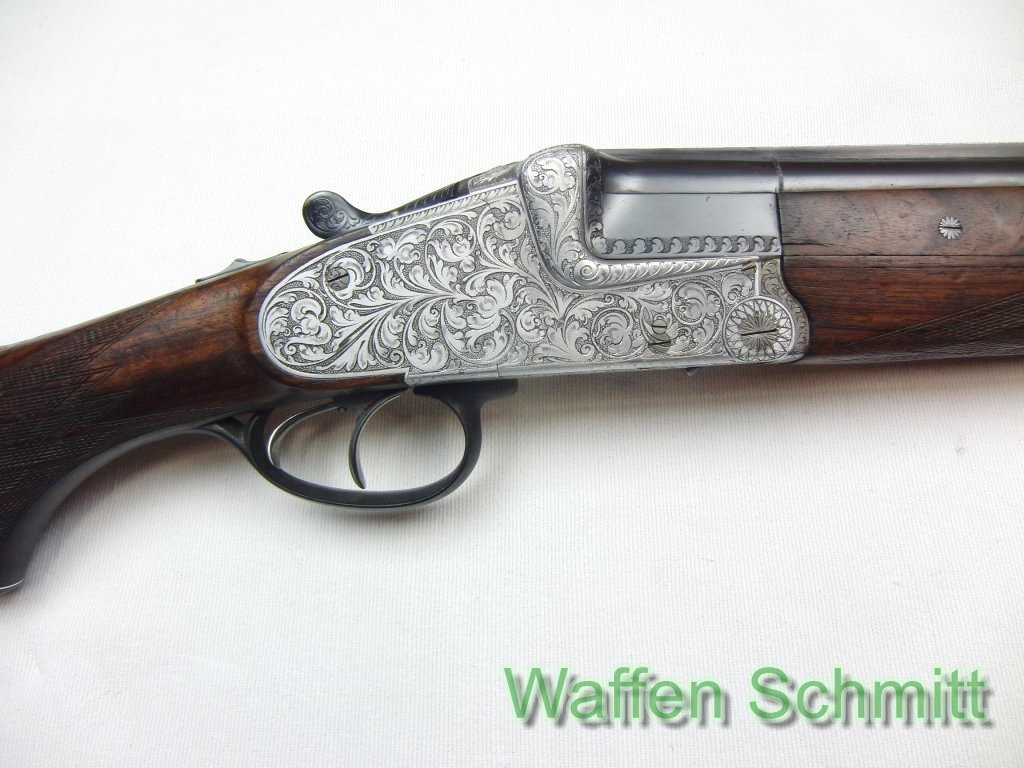 Bockdoppelflinte Krieghoff, Kaliber 16/70 mit langen Seitenplatten!!! – Bild 1