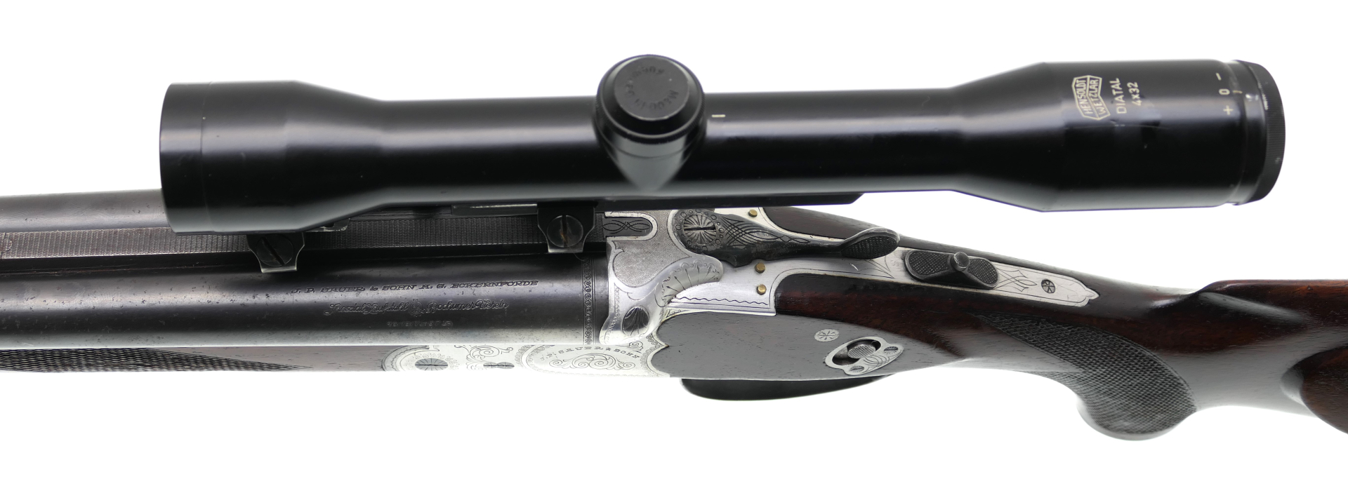 Drilling J.P. Sauer & Sohn 7x57R / 16/70 inkl. Hensoldt Diatal 4x32 Seitliche Aufschubmontage – Bild 6