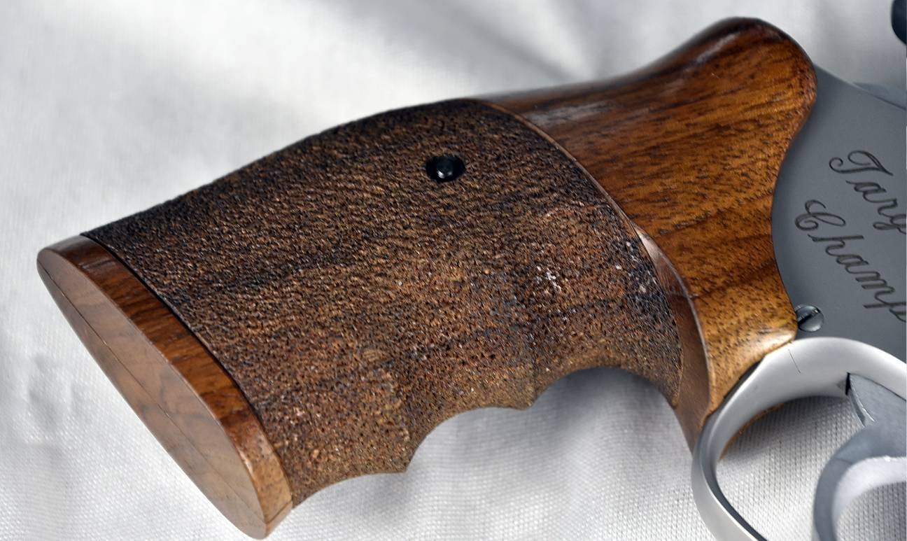 Smith & Wesson Mod. 617 .22 Target Champion 6" - TOP Zustand! Nill Matchgriff, Target Hammer/Abzug – Bild 9