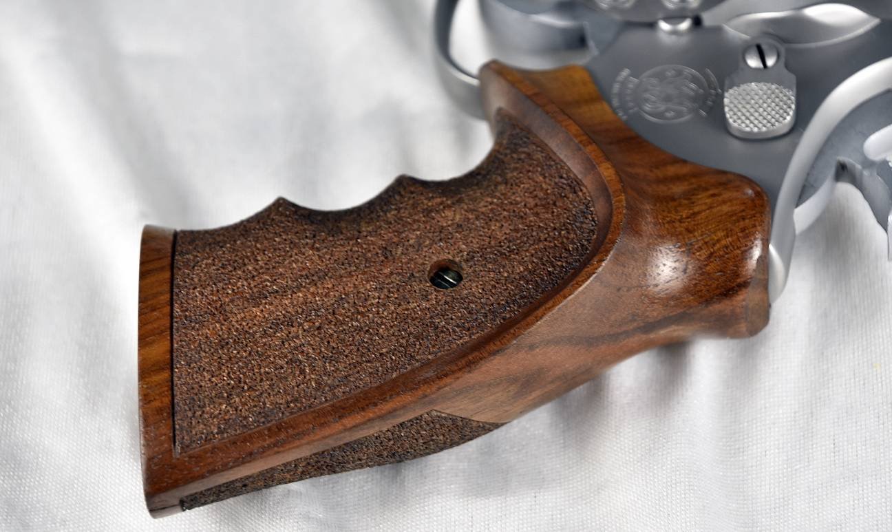 Smith & Wesson Mod. 617 .22 Target Champion 6" - TOP Zustand! Nill Matchgriff, Target Hammer/Abzug – Bild 8