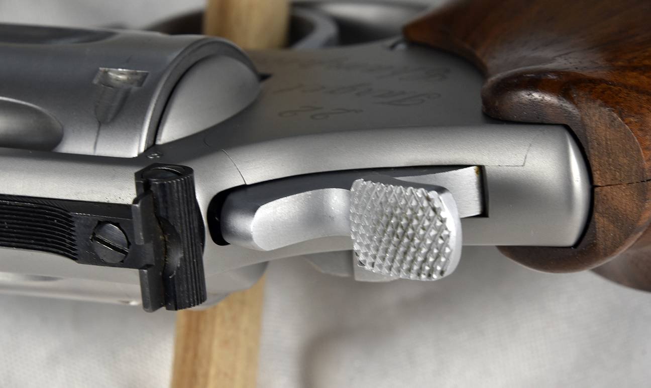 Smith & Wesson Mod. 617 .22 Target Champion 6" - TOP Zustand! Nill Matchgriff, Target Hammer/Abzug – Bild 6