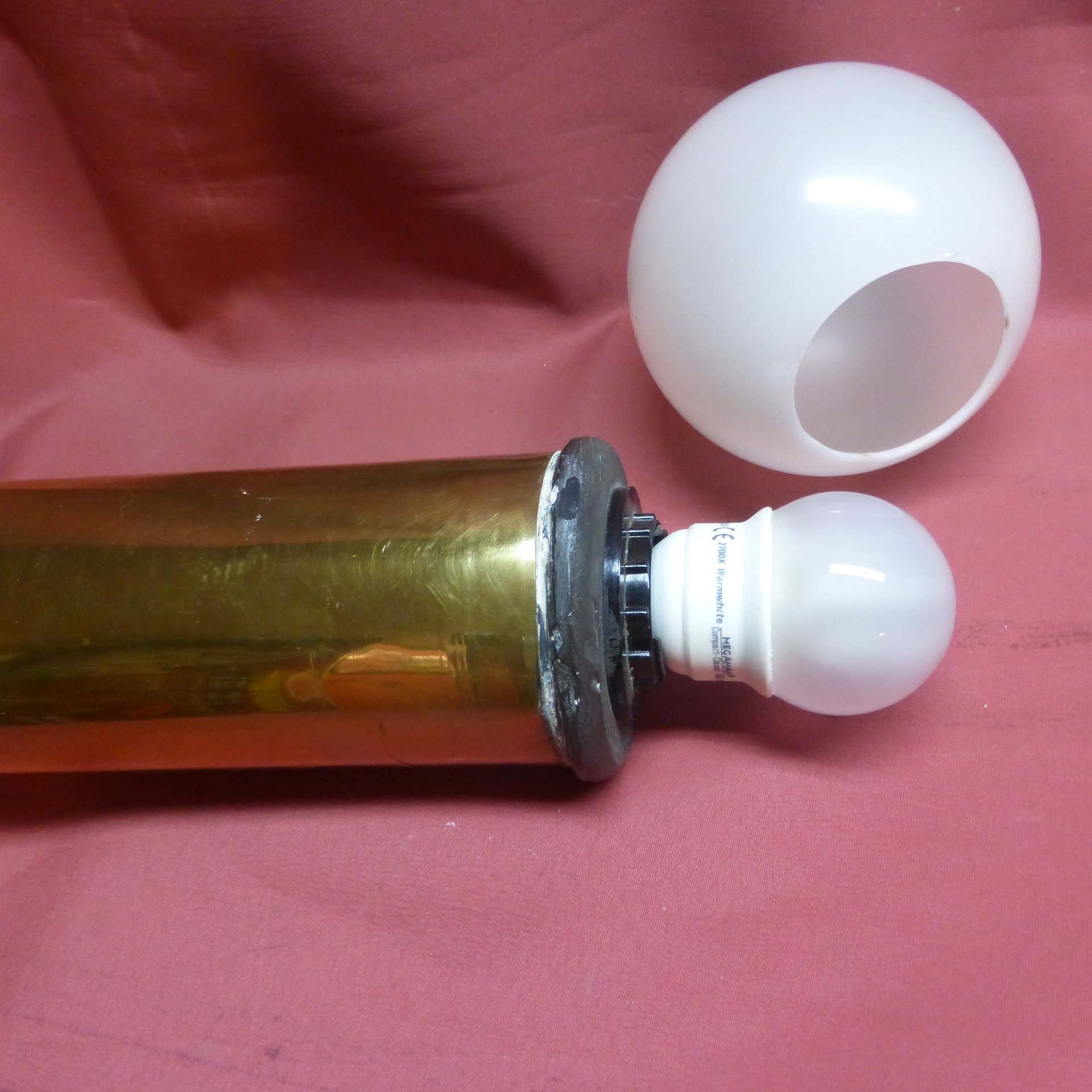 Messing/Hülse/76x62/Lampe/Oto Melara/Marine/Reservistika – Bild 3