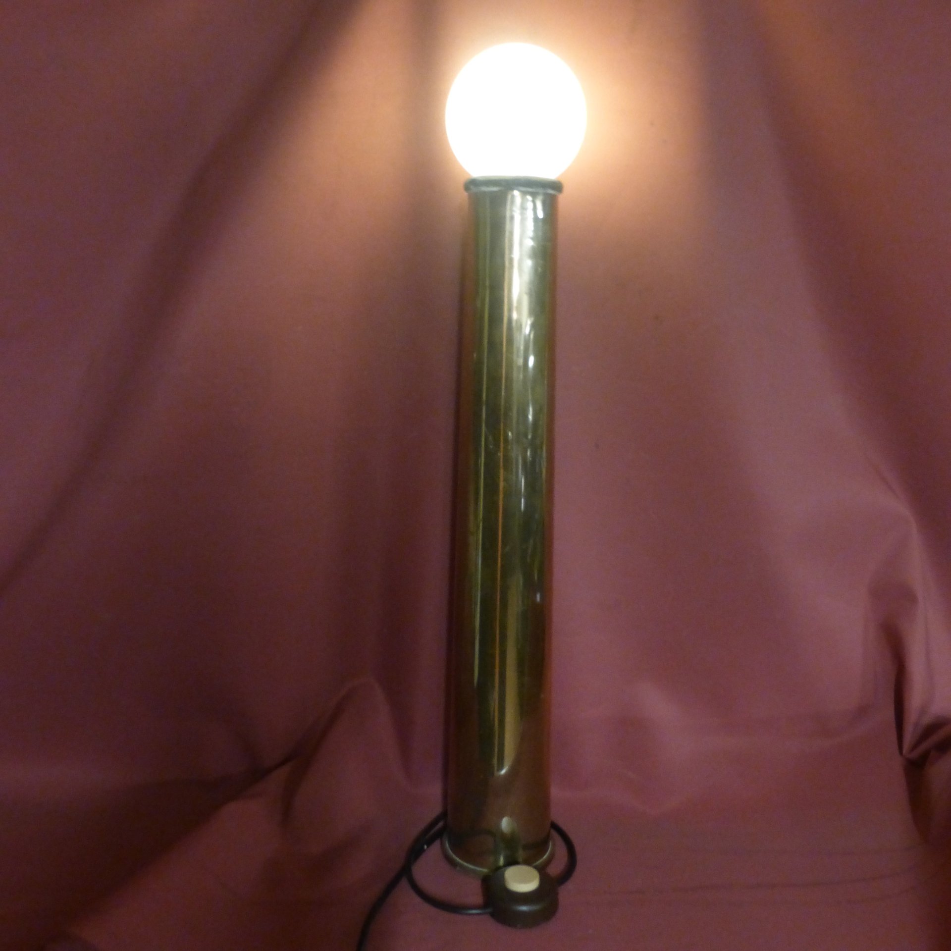 Messing/Hülse/76x62/Lampe/Oto Melara/Marine/Reservistika – Bild 1