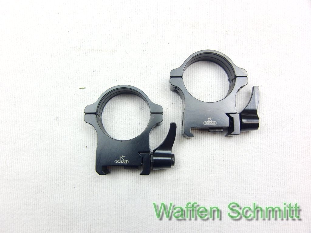 Rusan Stahl Montage mit Ringen 30mm für Weaver/Picatinny Waffenprisma. Sehr guter Zustand!!! – Bild 1
