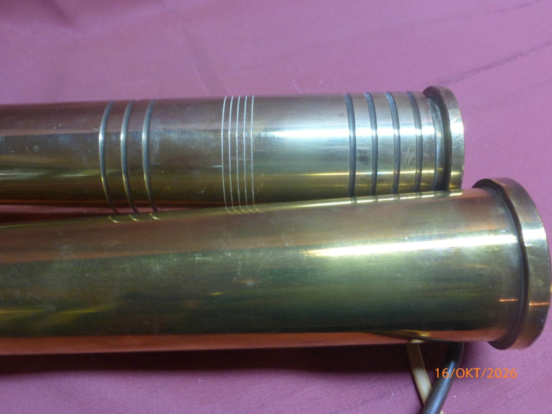 Messing/Hülse/40x365/DM20/Lampe/2 Stück/Bofors/Flak/Reservistika – Bild 4