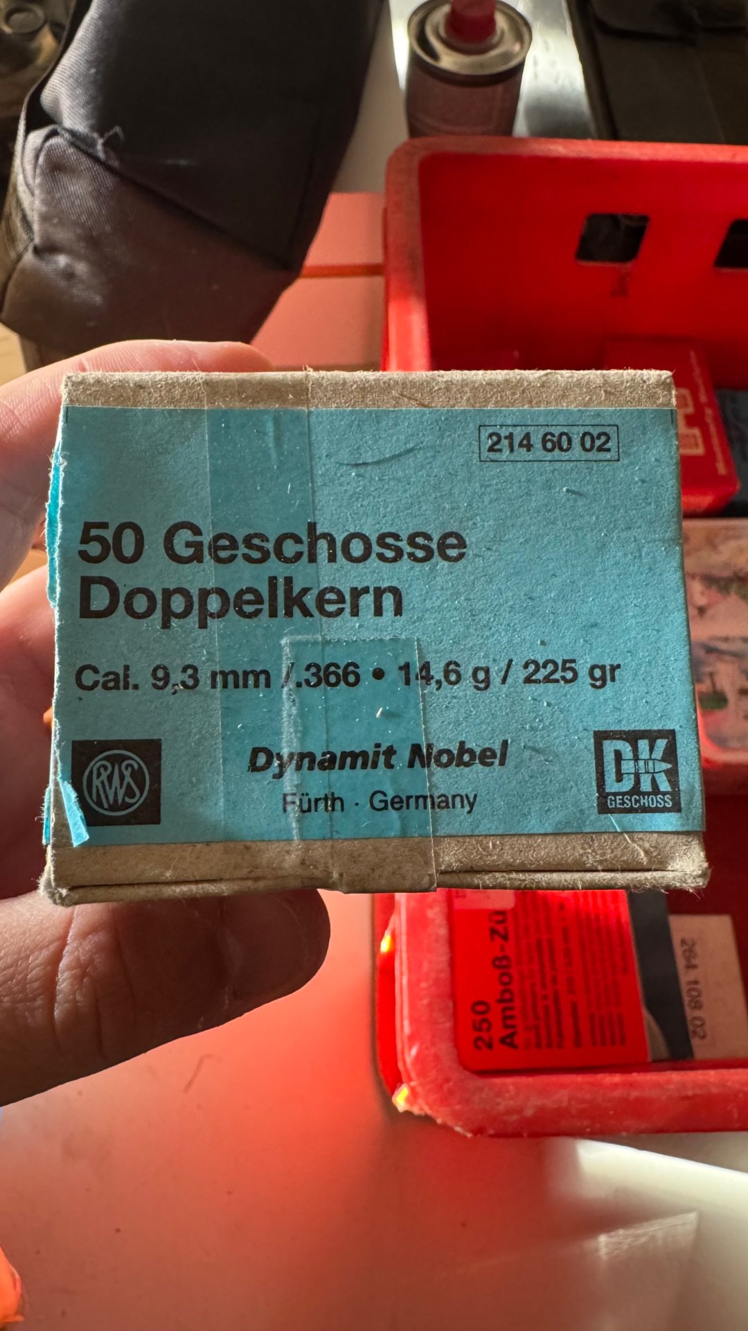 RWS 9,3mm Geschosse DK Geschoss 225gr – Bild 1