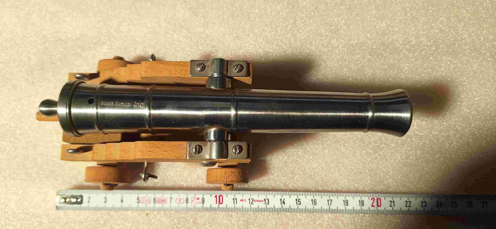 Vorderladerkanone cal.45, Kanone, Schwarzpulver – Bild 1