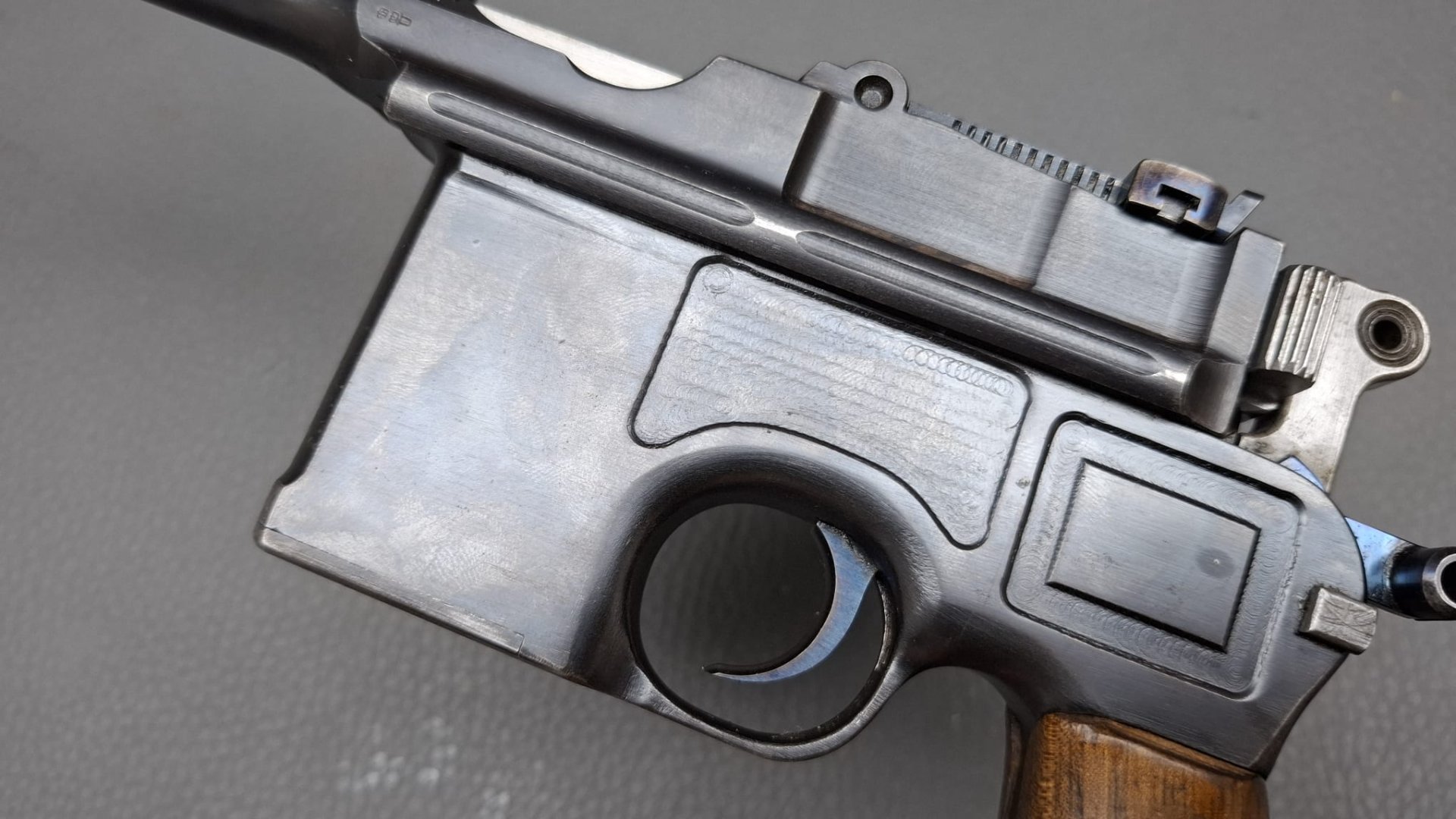 Mauser C96 nummerngleich mit Kasten Anschlagsschaft 7,63mm WaA WK1 WK2 Sammlerwaffe TOP – Bild 1
